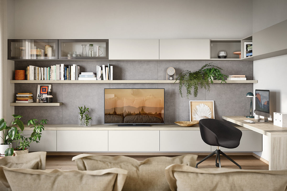 Soggiorno moderno componibile Easy Lops Home Spaces 2 3