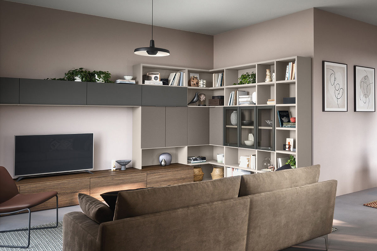 Soggiorno moderno componibile Easy Lops Home Spaces 2 4