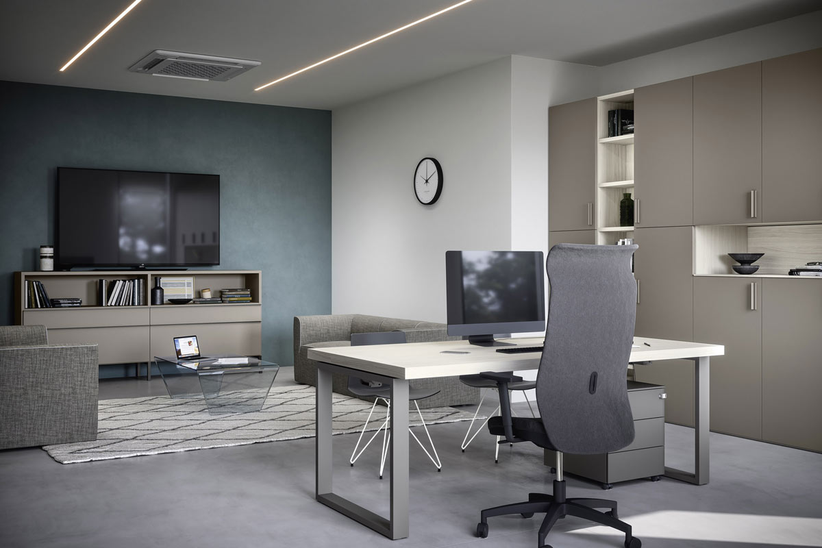 Sistema da ufficio componibile Easy Lops Space Office progetto 2 3