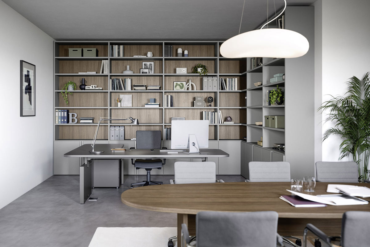 Sistema da ufficio componibile Easy Lops Space Office progetto 3 1