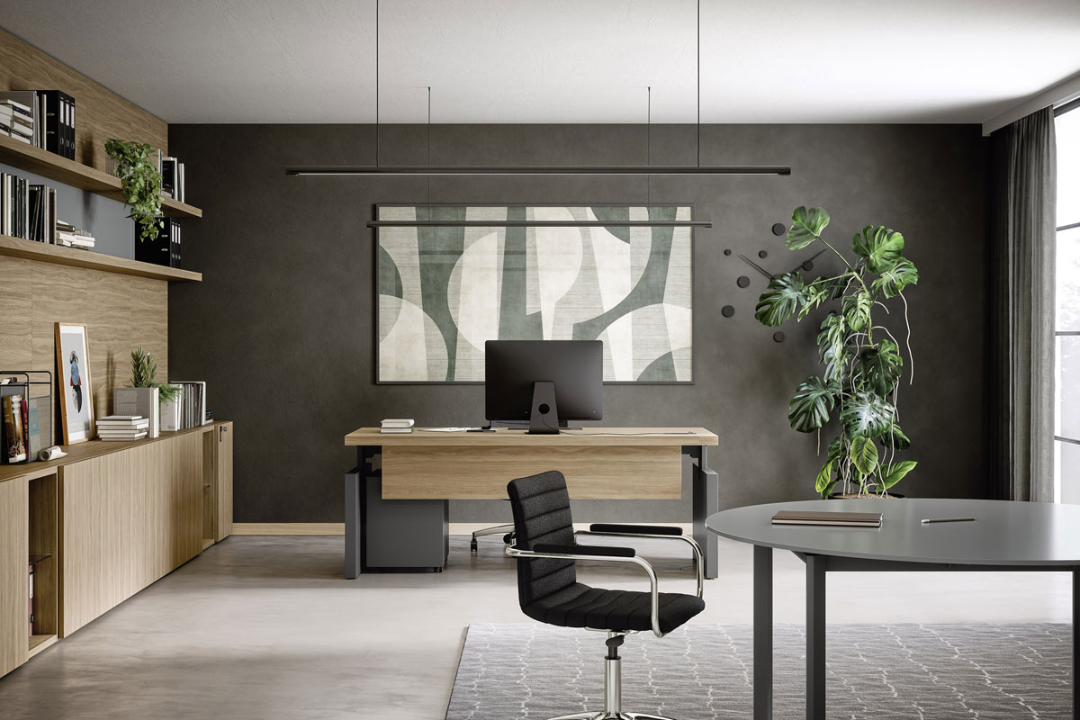 Sistema da ufficio componibile Easy Lops Space Office progetto 4 2