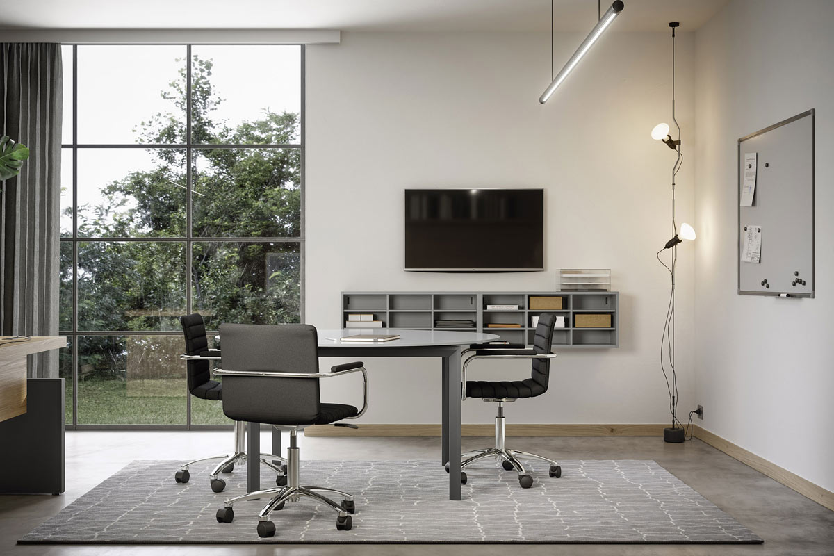 Sistema da ufficio componibile Easy Lops Space Office progetto 4 3