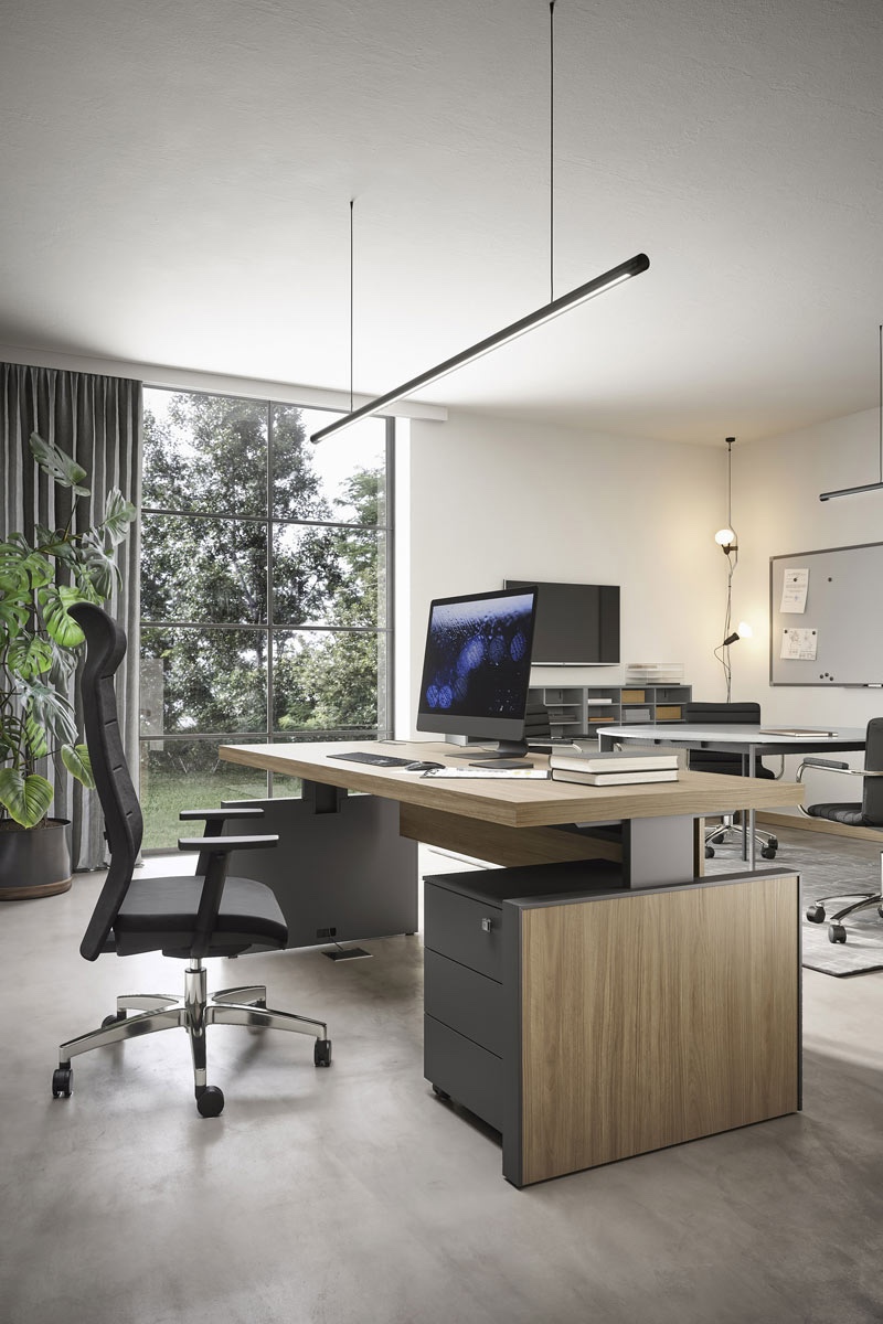 Sistema da ufficio componibile Easy Lops Space Office progetto 4 4