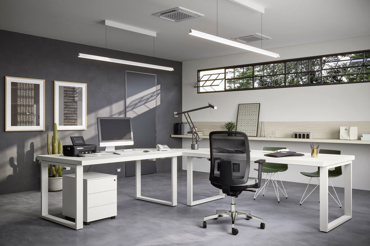 Sistema da ufficio componibile&nbsp;Easy Lops&nbsp;Space Office progetto 6 1