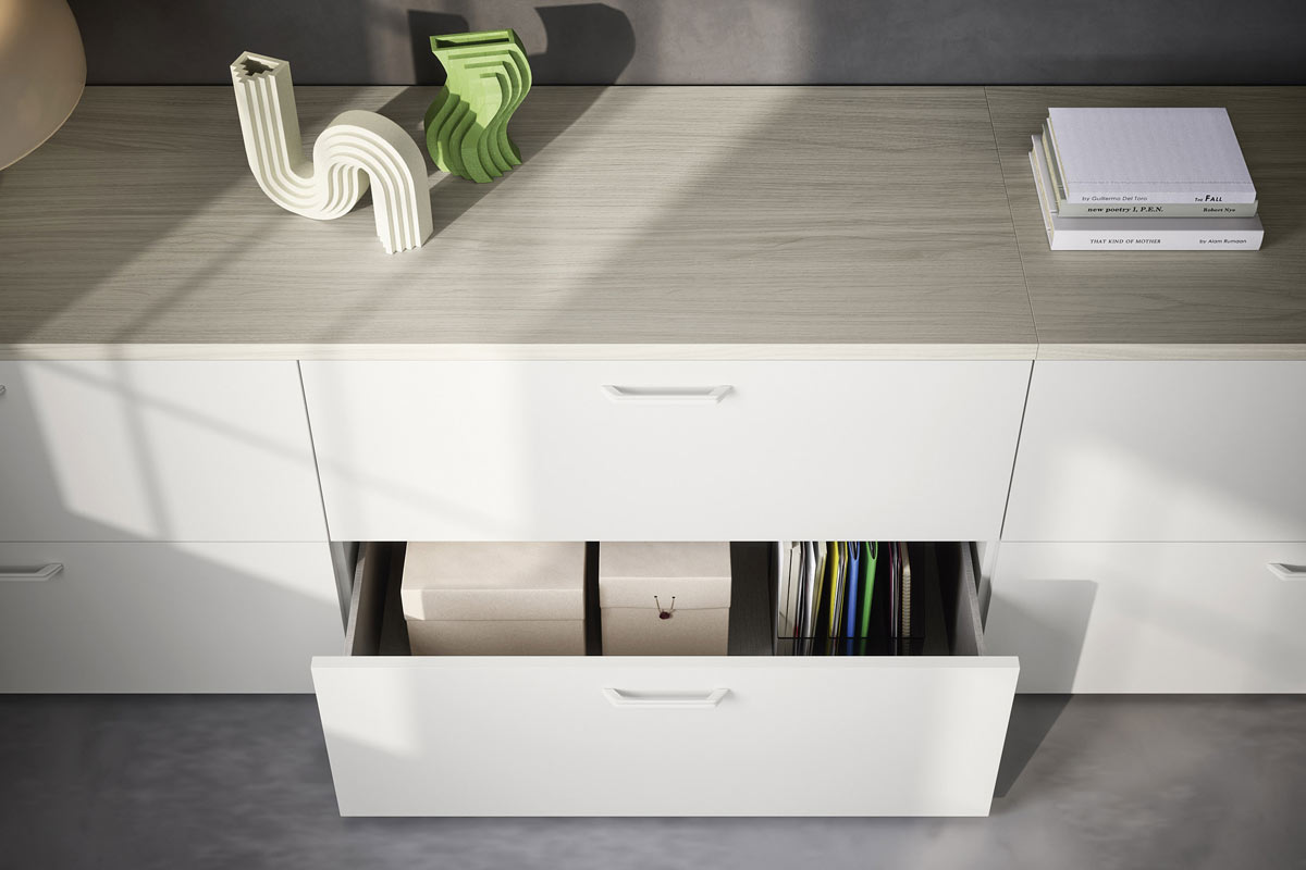 Sistema da ufficio componibile&nbsp;Easy Lops&nbsp;Space Office progetto 6 4