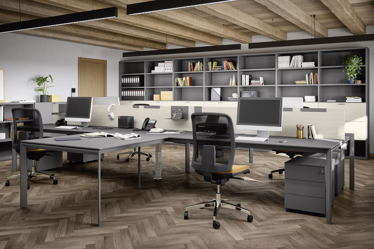 Sistema da ufficio componibile&nbsp;Easy Lops&nbsp;Space Office progetto 8 2