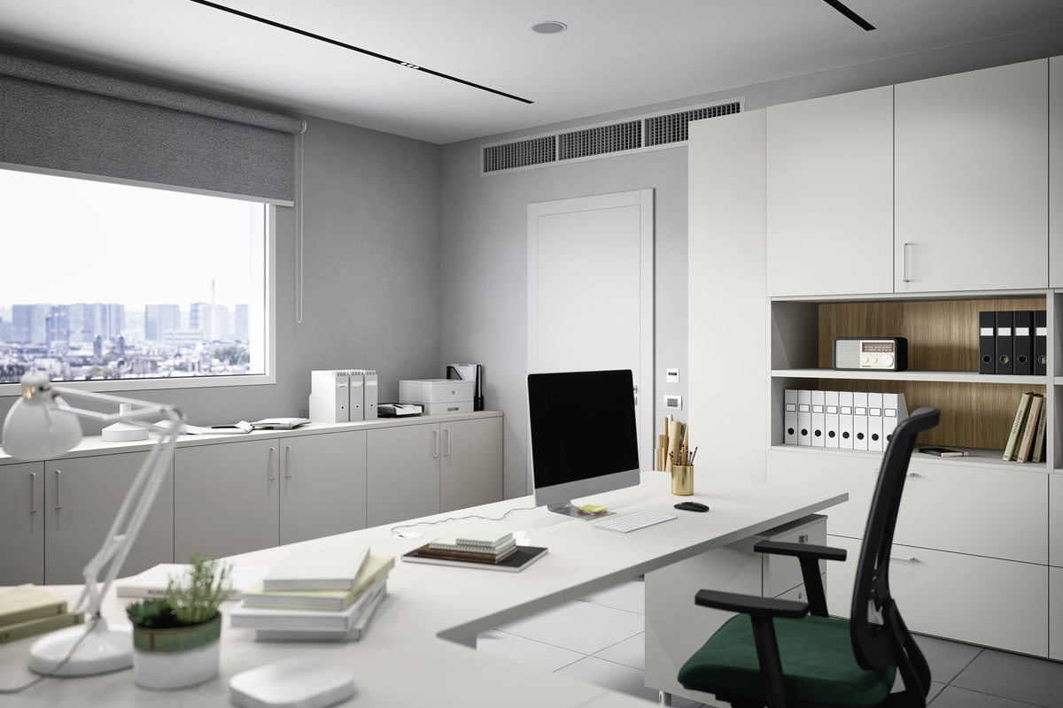 Sistema da ufficio componibile Easy Lops Space Office progetto 9 3