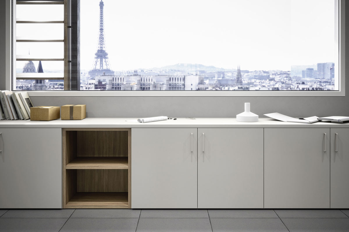 Sistema da ufficio componibile Easy Lops Space Office progetto 9 4