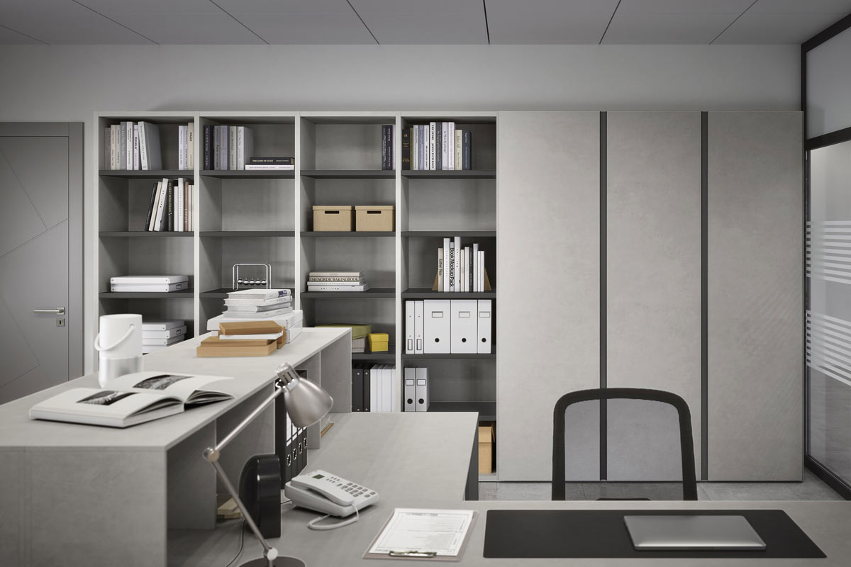 Sistema da ufficio componibile&nbsp;Easy Lops&nbsp;Space Office progetto 10 2