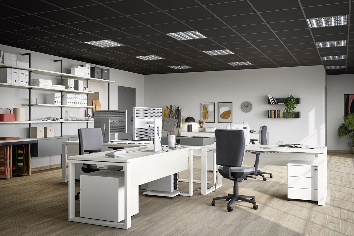 Sistema da ufficio componibile Easy Lops Space Office progetto 11 1