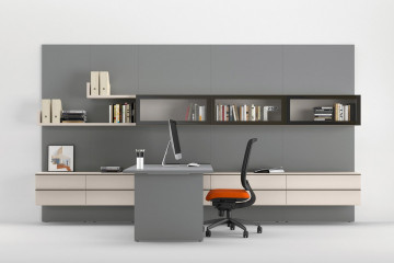 Sistema da ufficio componibile  Easy Lops Home Office progetto 4