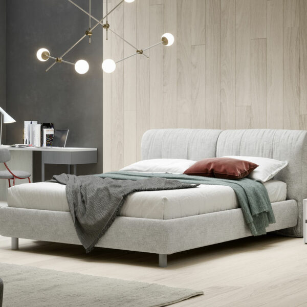 letto matrimoniale moderno imbottito Novamobili Bellville Milano Monza Brianza