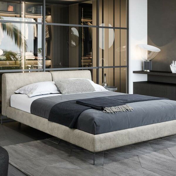 letto matrimoniale moderno imbottito Novamobili Margot Milano Monza Brianza