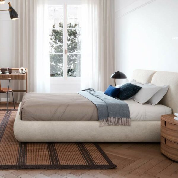 letto matrimoniale moderno imbottito Novamobili Midnight Milano Monza Brianza