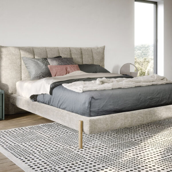 letto matrimoniale imbottito moderno Novamobili Groove Milano Monza Brianza