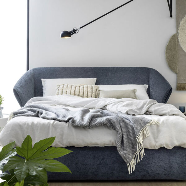 letto matrimoniale imbottito moderno Novamobili Hide Milano Monza Brianza