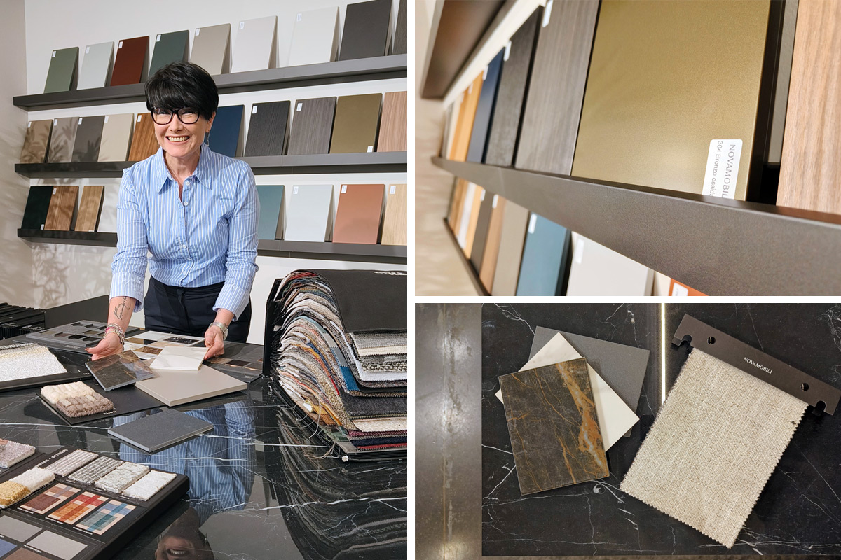 Materiali e colori con Elisa progettista Lops Trezzano sul Naviglio